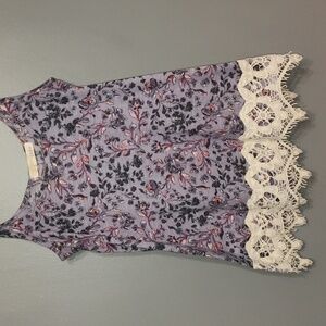 Rewind floral spaghetti strap top size extra small and lace